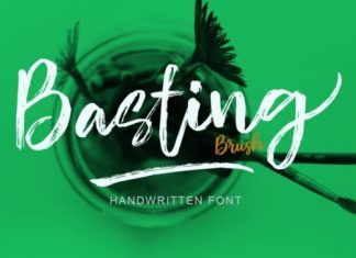 Basting Brush Font