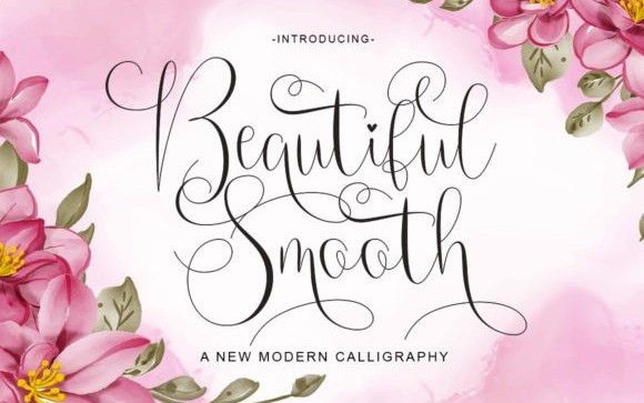 Beautiful Smooth Calligraphy Font