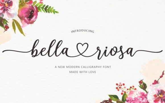 Bella Riosa Calligraphy Font