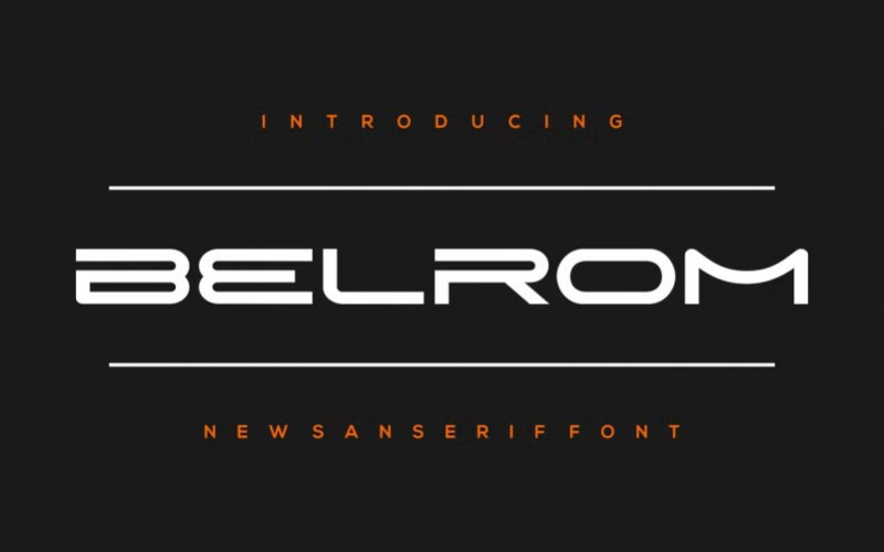 Belrom Display Font