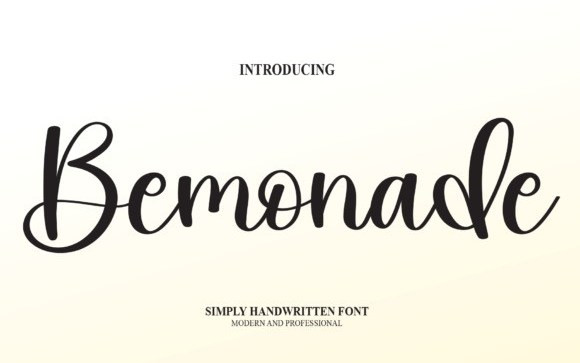 Bemonade Script Font