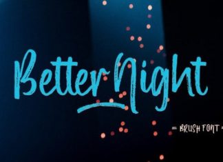Better Night Brush Font