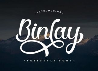 Binlay Calligraphy Font