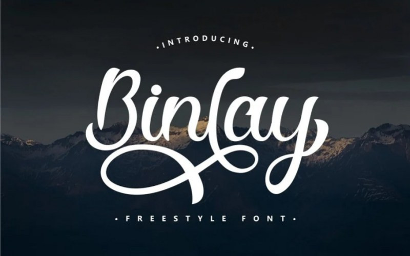 Binlay Calligraphy Font