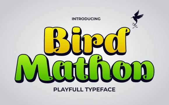 Birdmathon Script Font