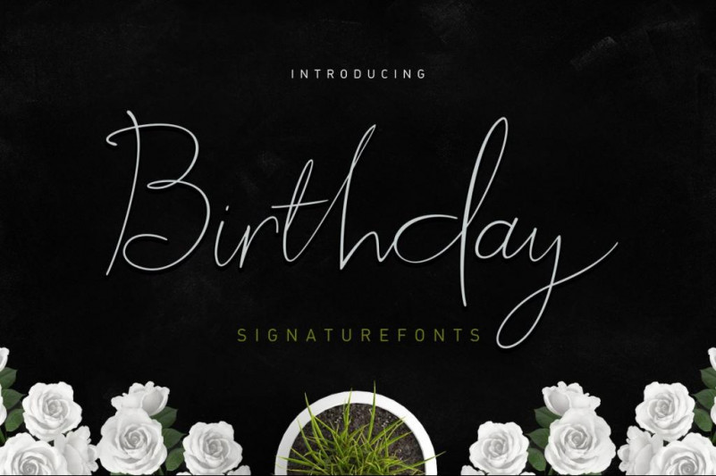 Birthday Handwritten Font