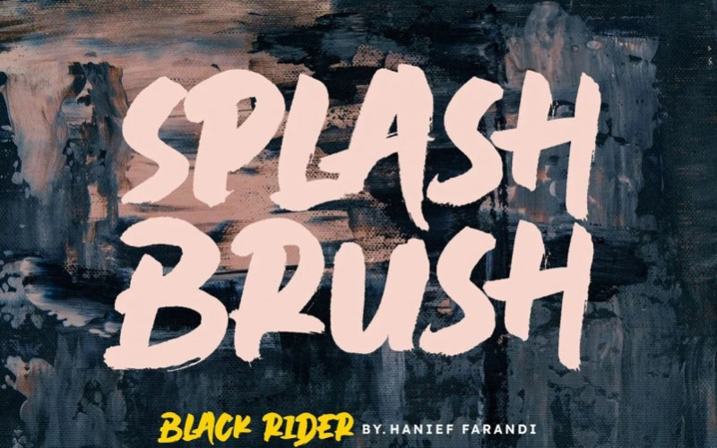 Black Rider Brush Font