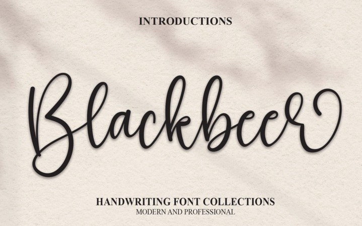 Blackbeer Script Font