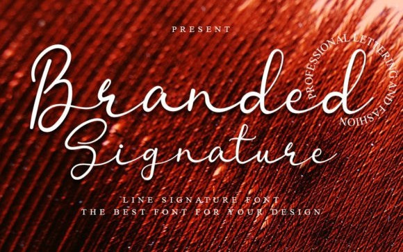 Branded Signature Script Font