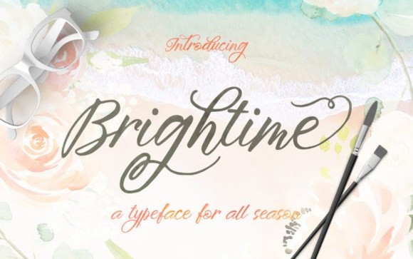 Brightime Calligraphy Font