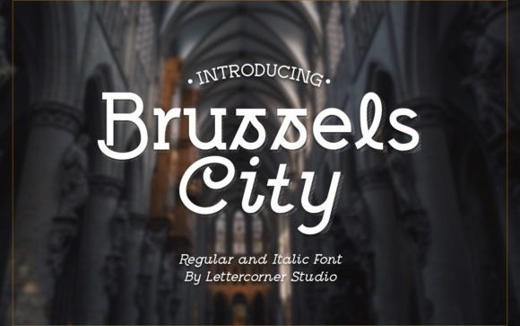 Brussels City Slab Serif Font