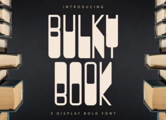 BULKY BOOK Display Font
