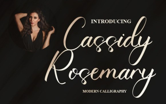 Cassidy Rosemary Handwritten Font