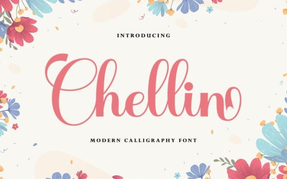 Chellin Calligraphy Font