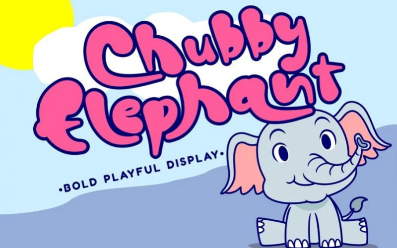 Chubby Elephant Display Font