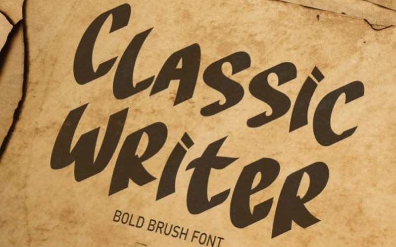 Classic Writer Display Font