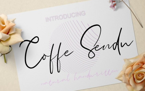 Coffe Sendu Calligraphy Font