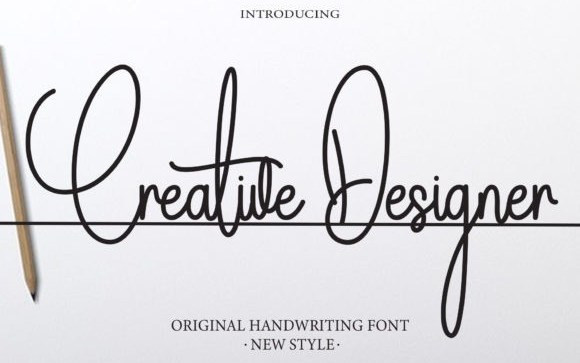 Creative Designer Script Font