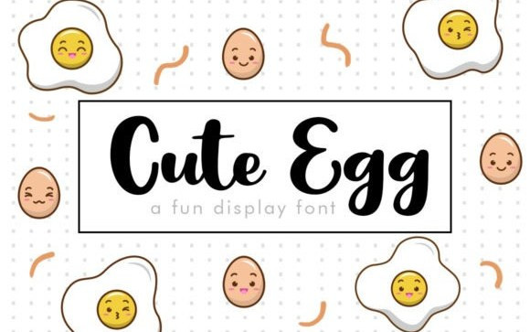 Cute Egg Handwritten Font