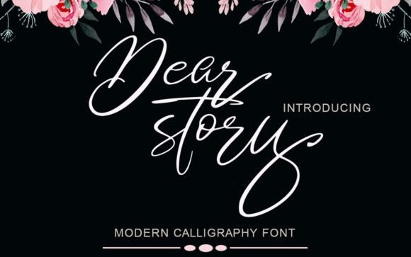 Dear Story Calligraphy Font