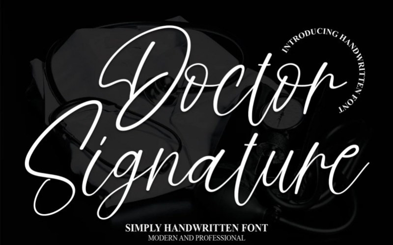 Doctor Signature Script Font