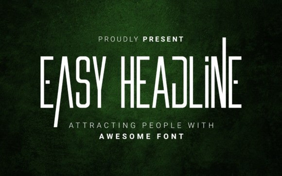 Easy Headline Sans Serif Font