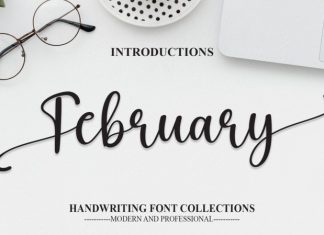 February Calligraphy Font