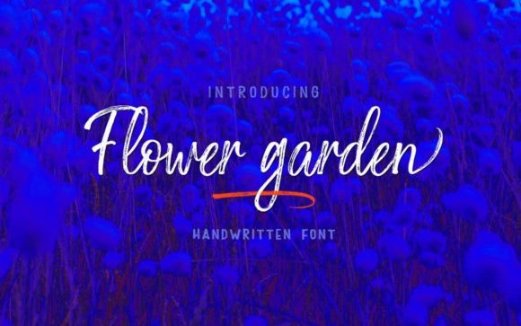 Flower Garden Brush Font