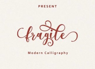 Fragile Calligraphy Font