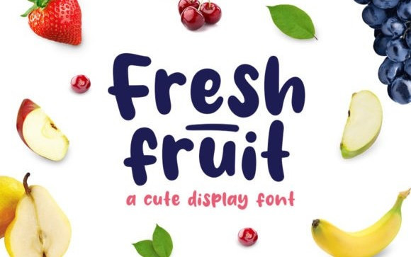 Fresh Fruit Display Font