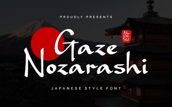 Gaze Nozarashi Handwritten Font