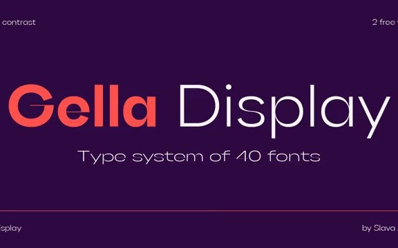 Gella Display Font