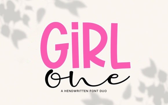 Girl One Font Duo