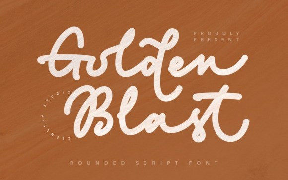 Golden Blast Script Font