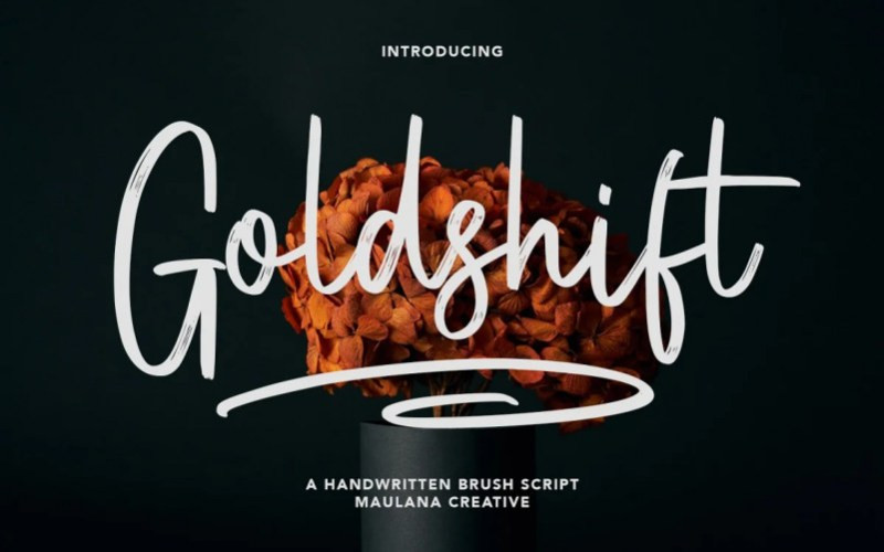Goldshift Brush Font