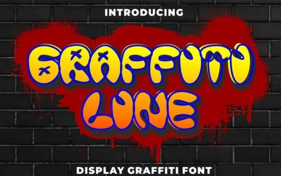 Graffiti Line Display Font