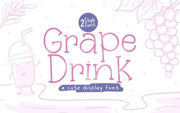 Grape Drink Display Font