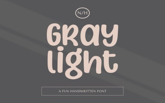 Gray Light Handwritten Font