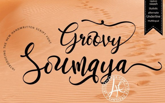 Groovy Soumaya Script Font