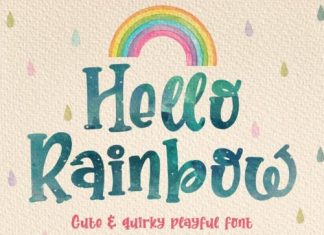 Hello Rainbow Script Font