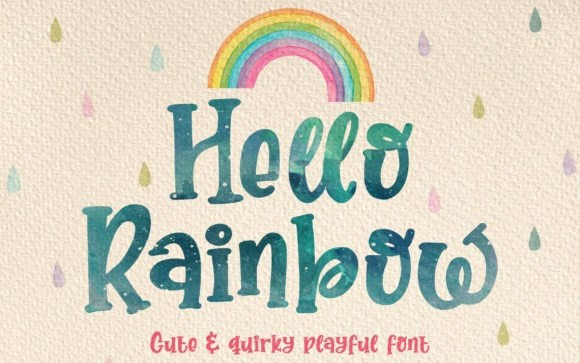 Hello Rainbow Script Font