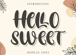 Hello Sweet Display Font
