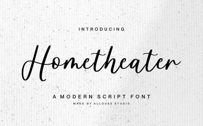 Hometheater Handwritten Font