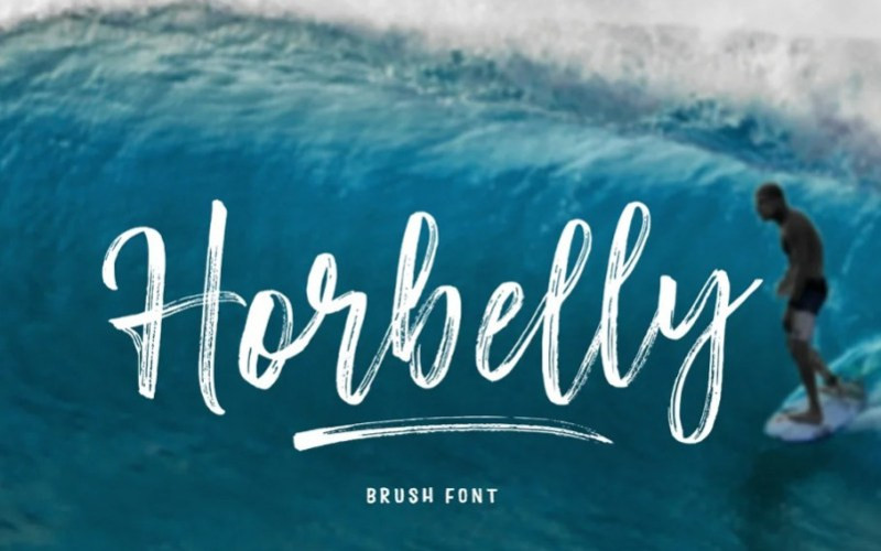 Horbelly Brush Font