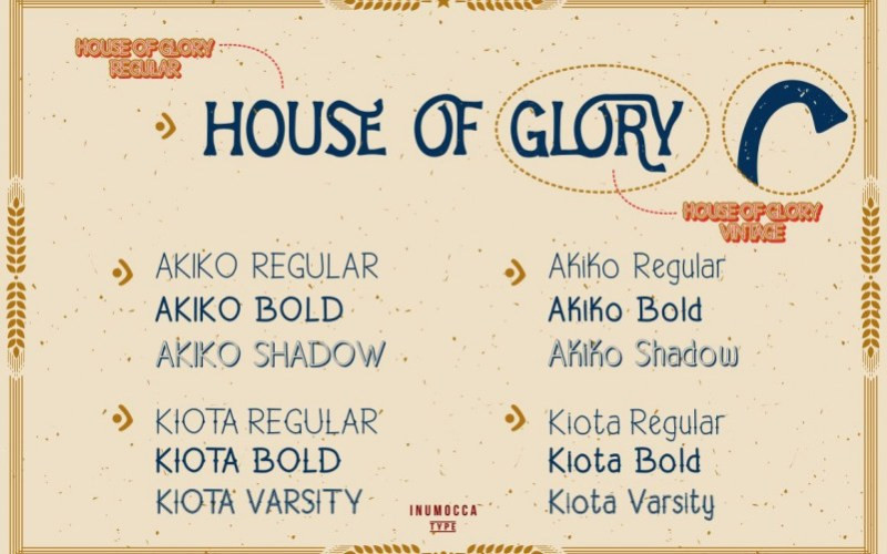 House Of Glory Display Font
