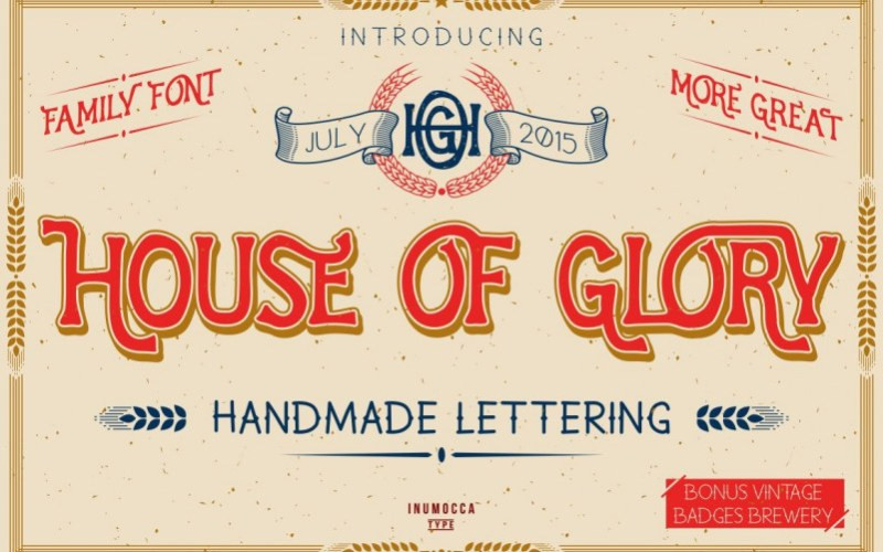 House Of Glory Display Font