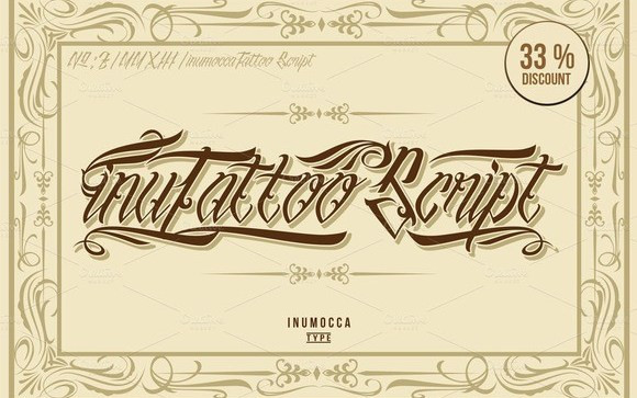 Inu Tattoo Script Font