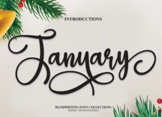 January Calligraphy Font