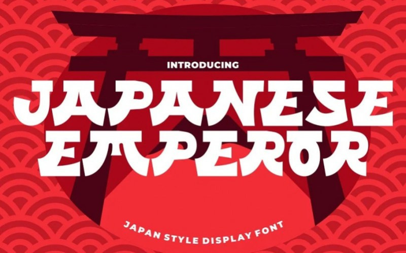 Japanese Emperor Display Font