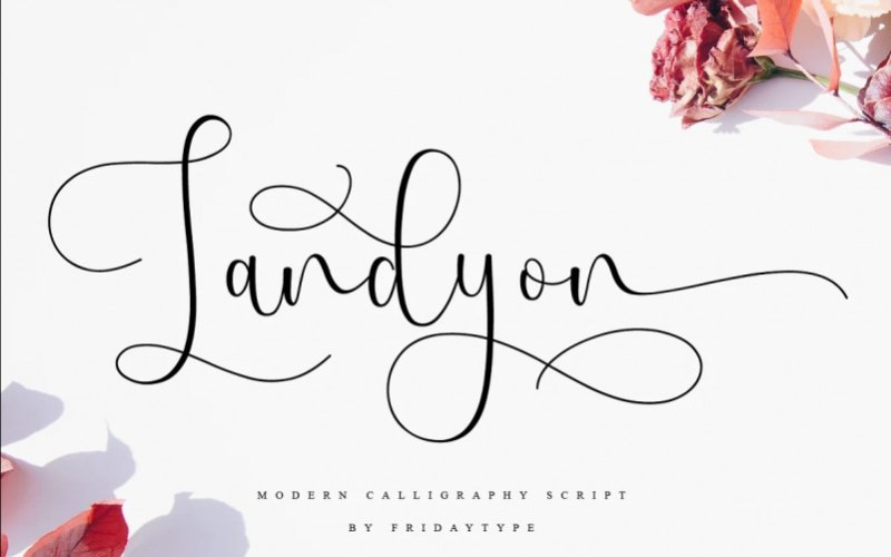 Landyon Calligraphy Font